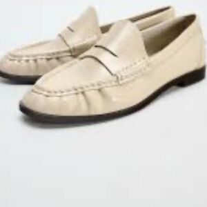 Zara Cream Loafers